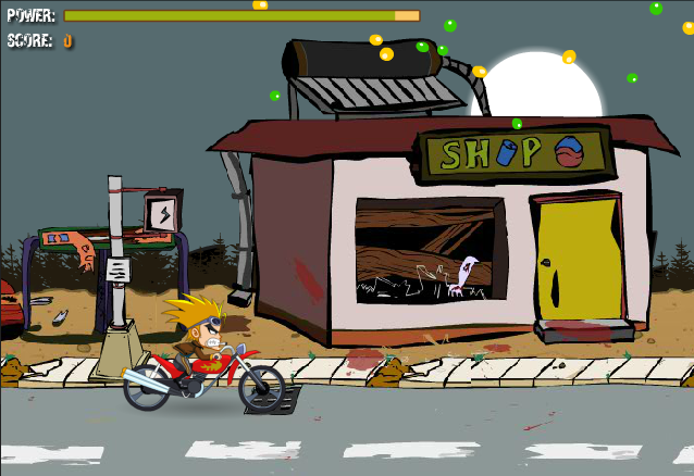 Crazy stunt motorcycle