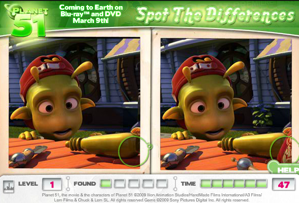 Planet 51: Spot the Differences