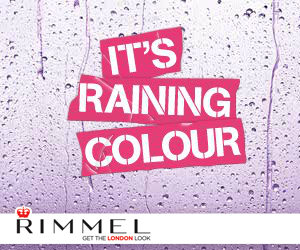 Rimmel London "It's Raining Colour" Banner