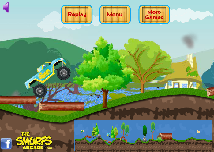 Smurf Monster Truck Challenge