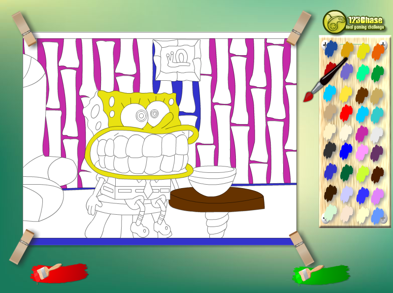 Angry Spongebob Kids Coloring