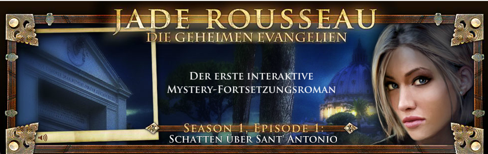 Jade Rousseau Die Geheimen Evangelien Episode #1 Header (German)