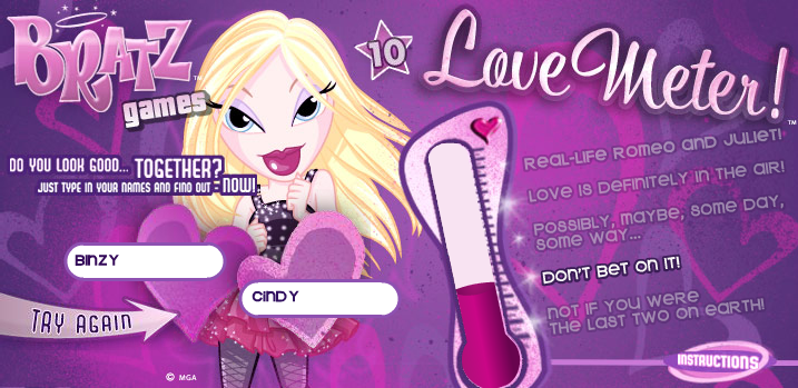 Bratz: Love Meter!