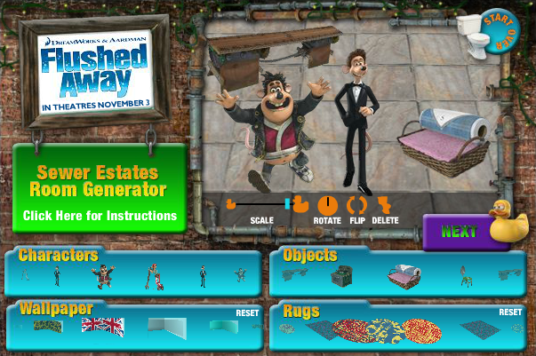 Flushed Away Sewer Estates Room Generator