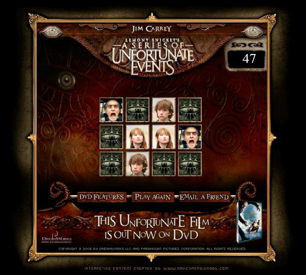 A Series of Unfortunate Events: Klaus' Memory Game