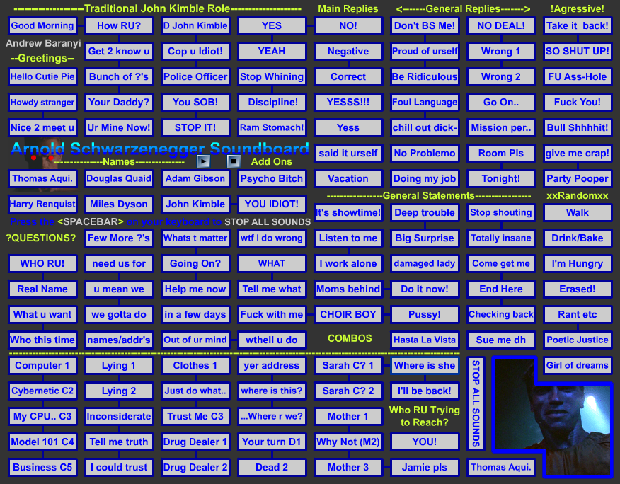 Ultimate Arnie Soundboard