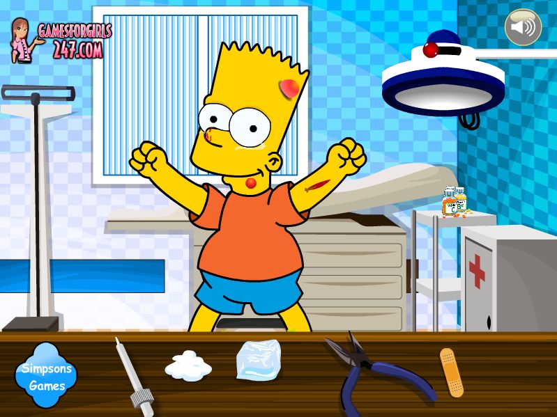 Bart Simpson at the Doctor