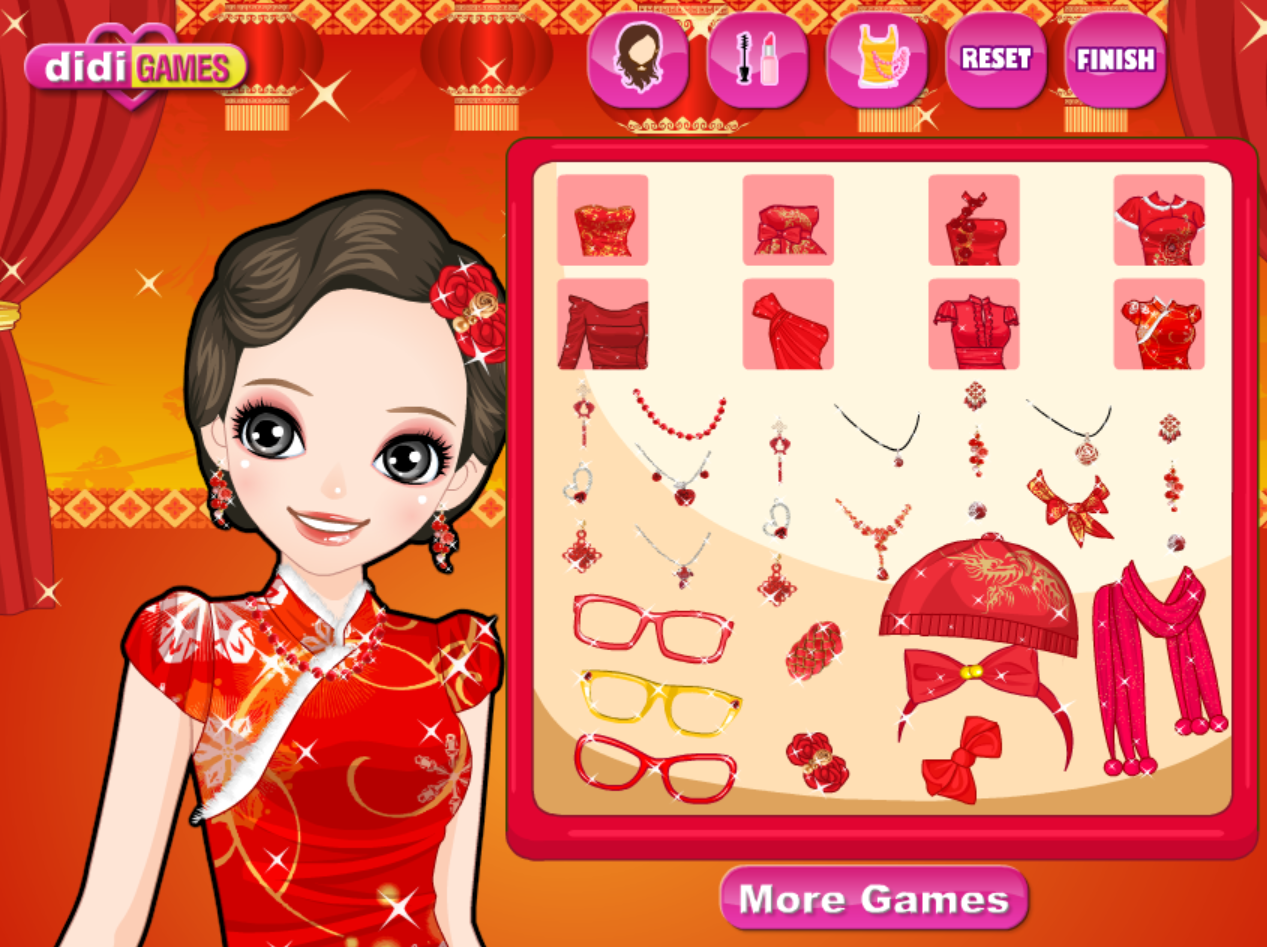 Lovely Chinese Girl Make Up Game