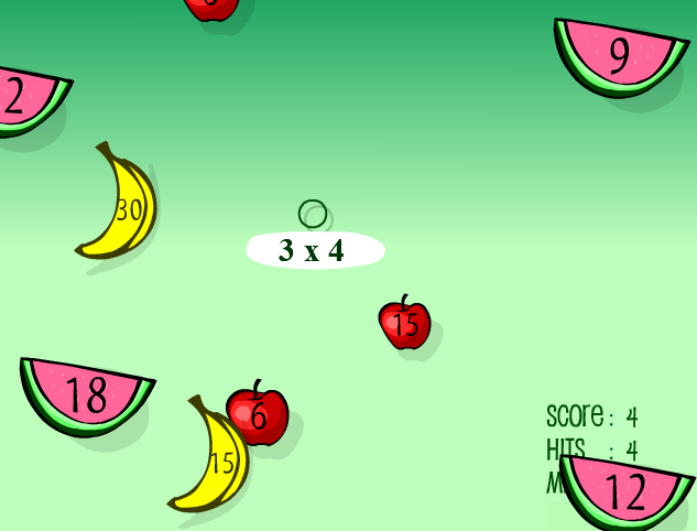 Fruit Splat Multiplication