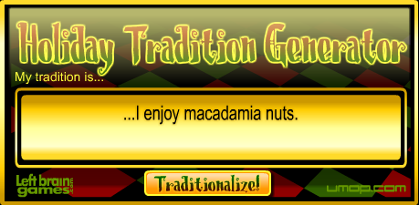 Holiday Tradition Generator