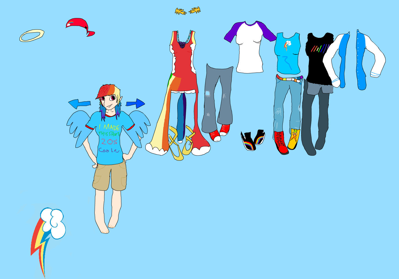 FiM Dress-Up: Rainbow Dash