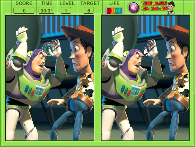 Toy Story Spot The Difference