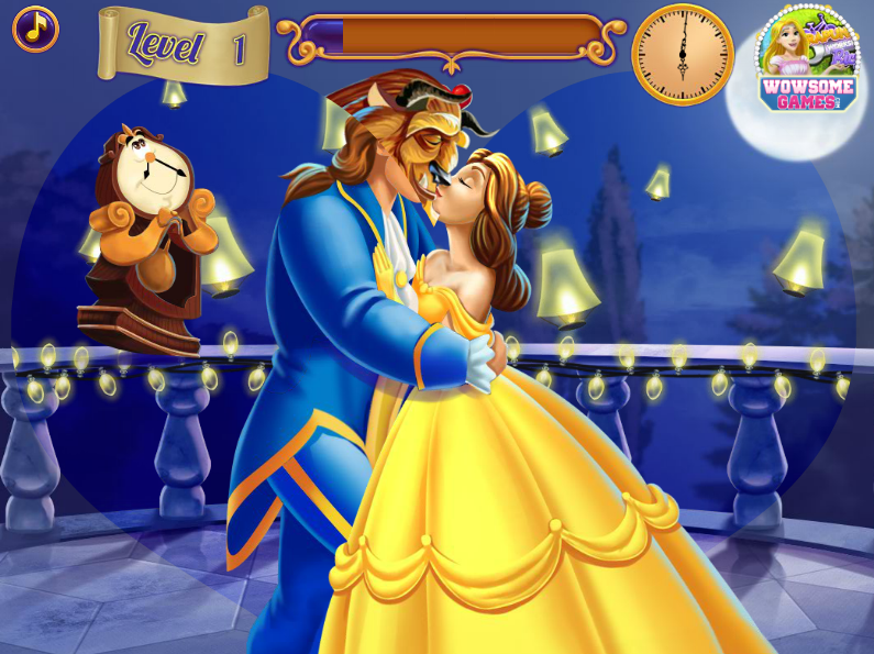 Beauty and the Beast Kissing