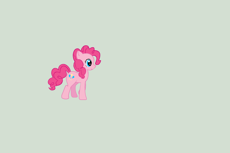 Pinkie actually walks sometimes