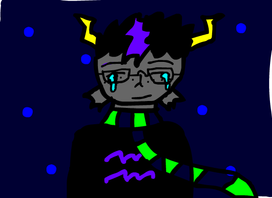 Eridan Ampora is cryng