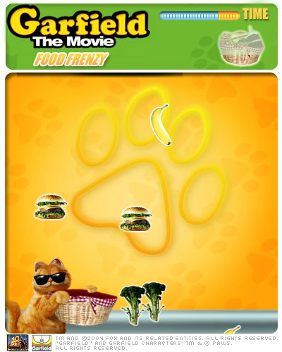 Garfield the Movie Food Frenzy