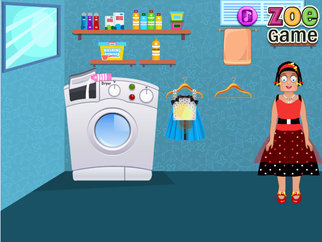 Zoe Washing Clothes