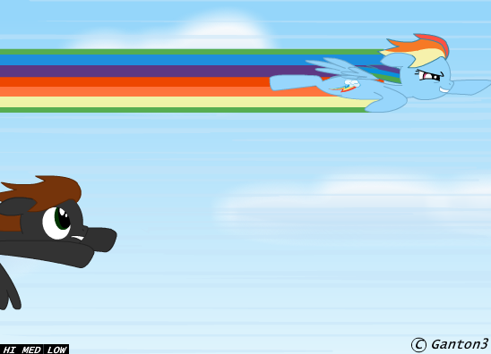 Rainbow Dash V Lightning Blaze