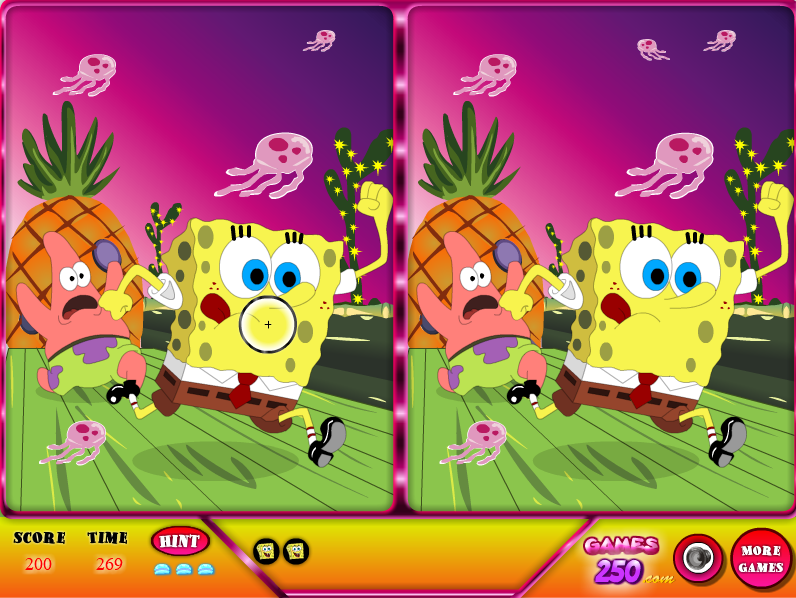 SpongeBob Spot the Difference