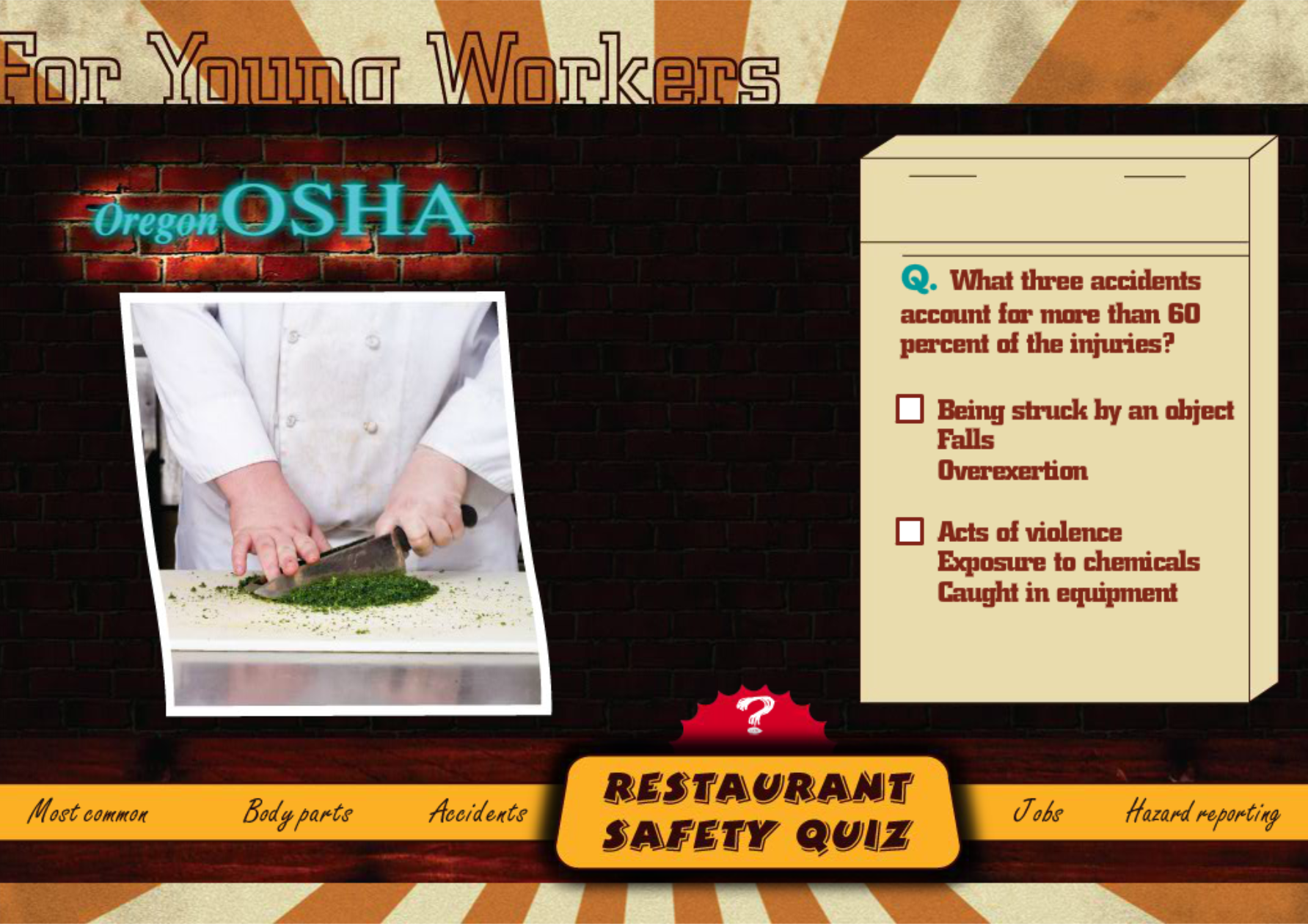 Restaurant Safety for Young Workers