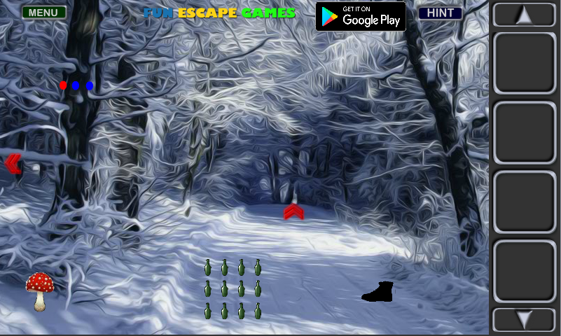 Deep Winter Forest Fun Escape