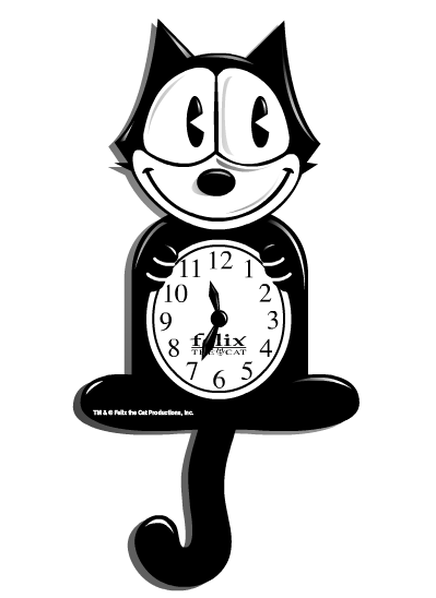 Felix the Cat Animated Clock