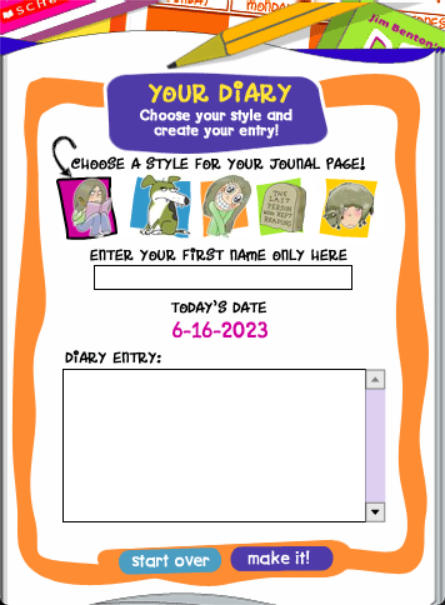 Dear Dumb Diary: Make a Diary