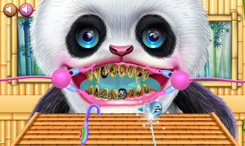 Cute Panda Dentist Care