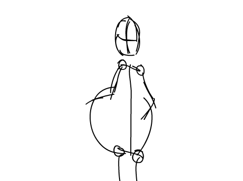 Inhaling animation outline