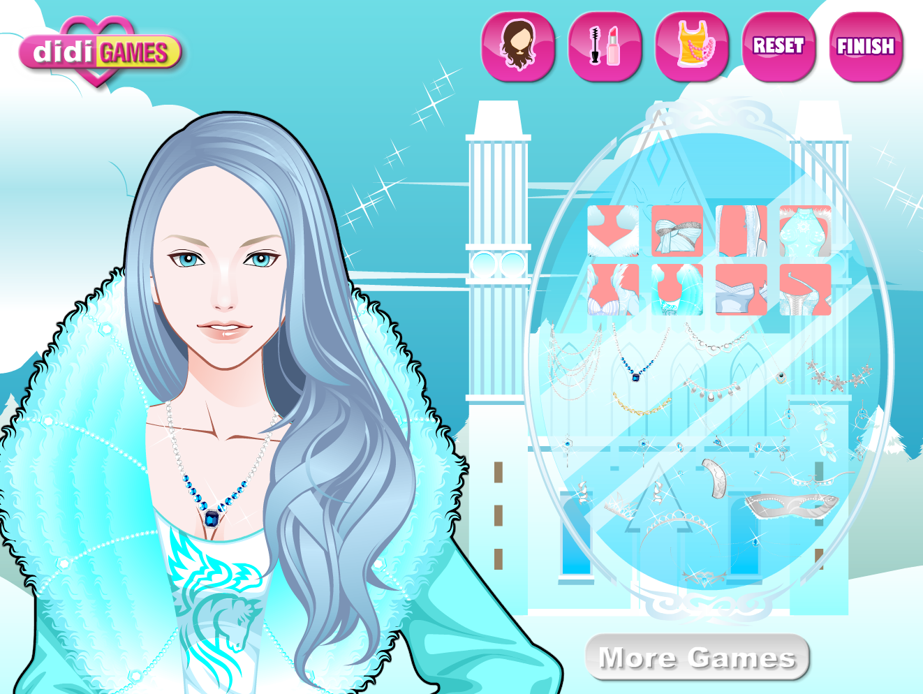 Ice Queen Make Up Game