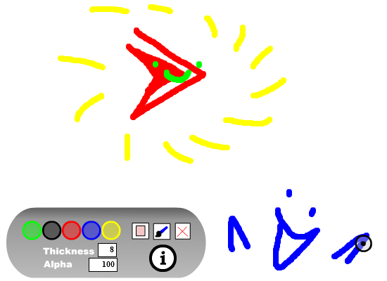 Flash drawing interface
