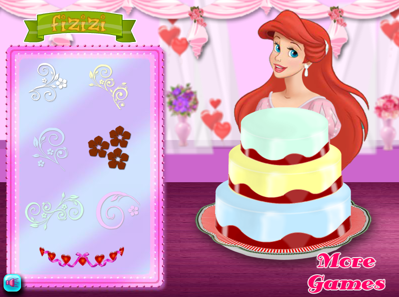 Ariel Wedding Cake