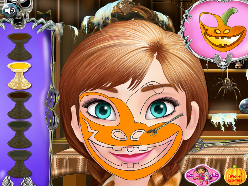 Anna Halloween Face Art