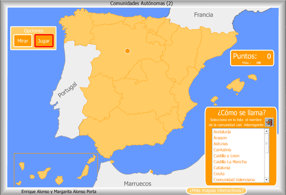 Comunidades Autónomas de España - ¿Cómo se llama?