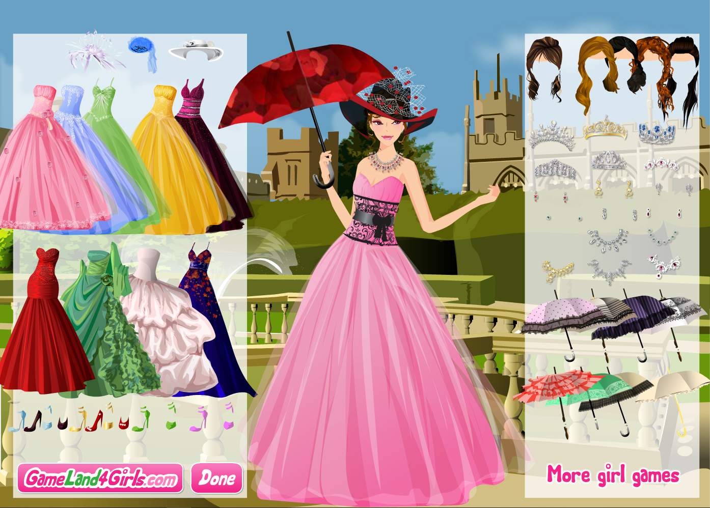 Princess Ball at the Palace Dress Up