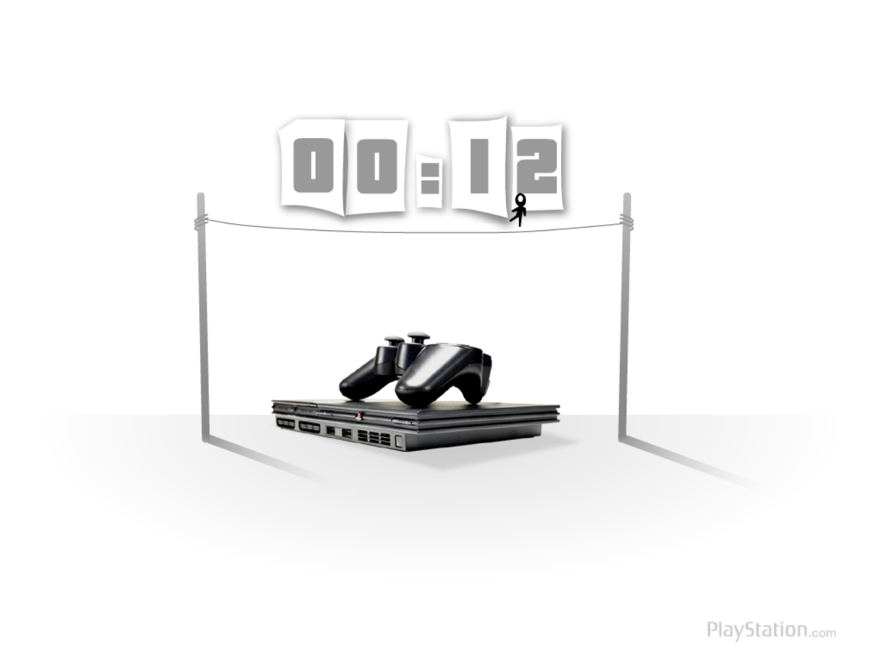 PlayStation 2 Slim Clock