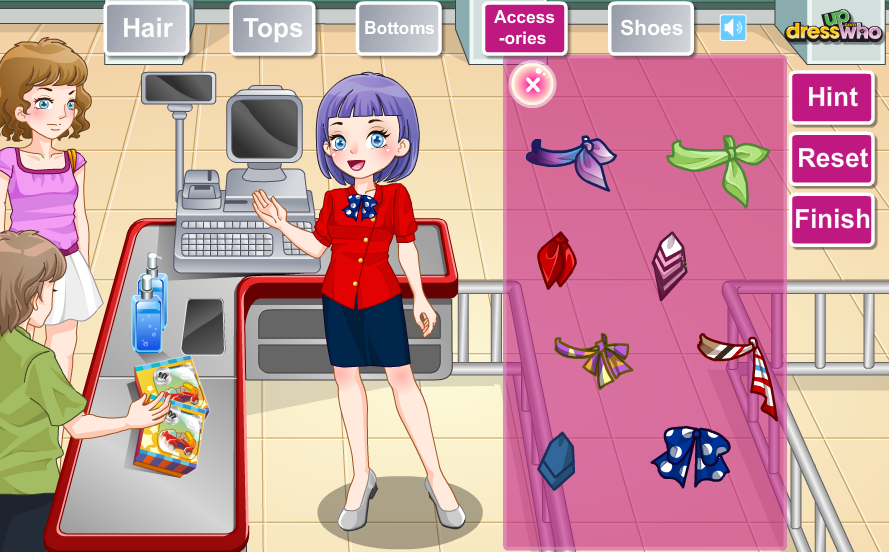 Supermarket Girl Dress Up game