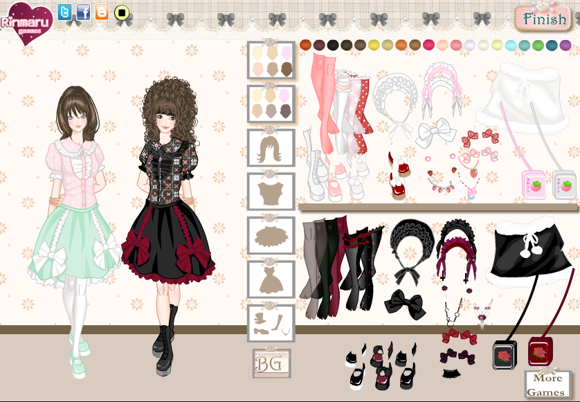 Lolita Friends Dress Up Game