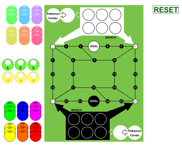 Pokémon Trading Figure Game Board