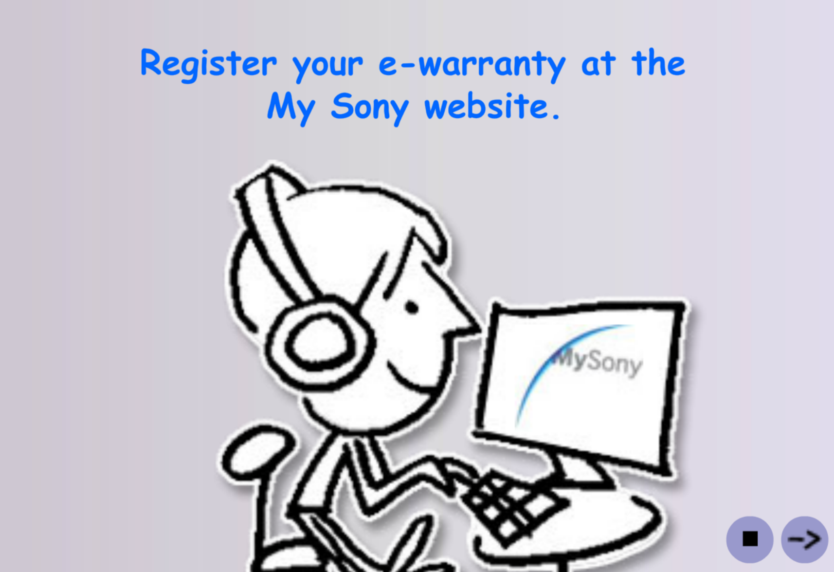 Sony Singapore: My Sony Website Intro