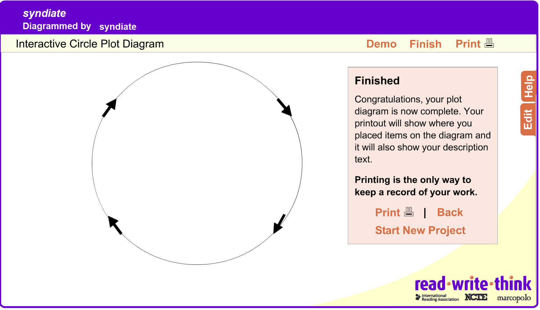 Interactive Circle Plot Diagram