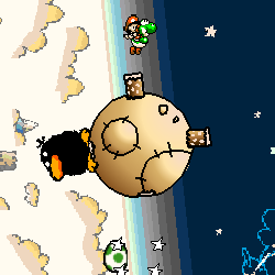 Yoshi's Island: Rafael the Raven's Moon Battle