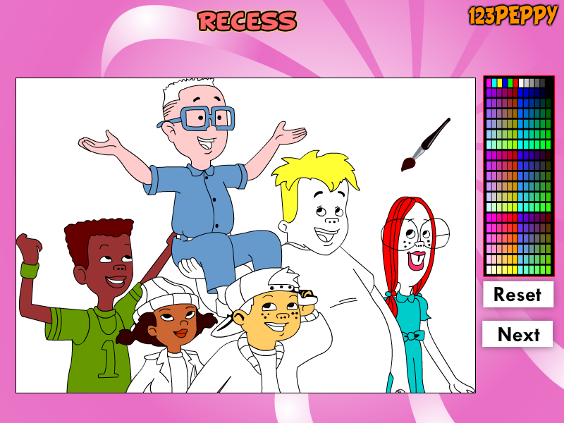 Recess Online Coloring Game