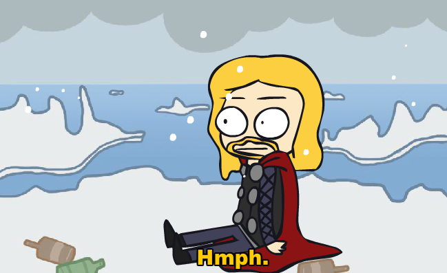 Avengers Flash: Thor in the North Pole