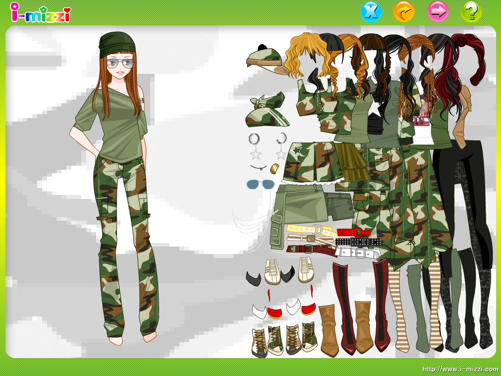 Army Girl Dress-up