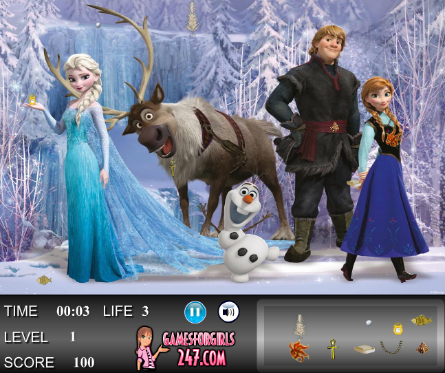 Frozen Hidden Objects