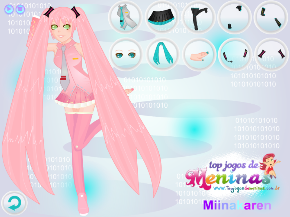 Futuristic girl dress up