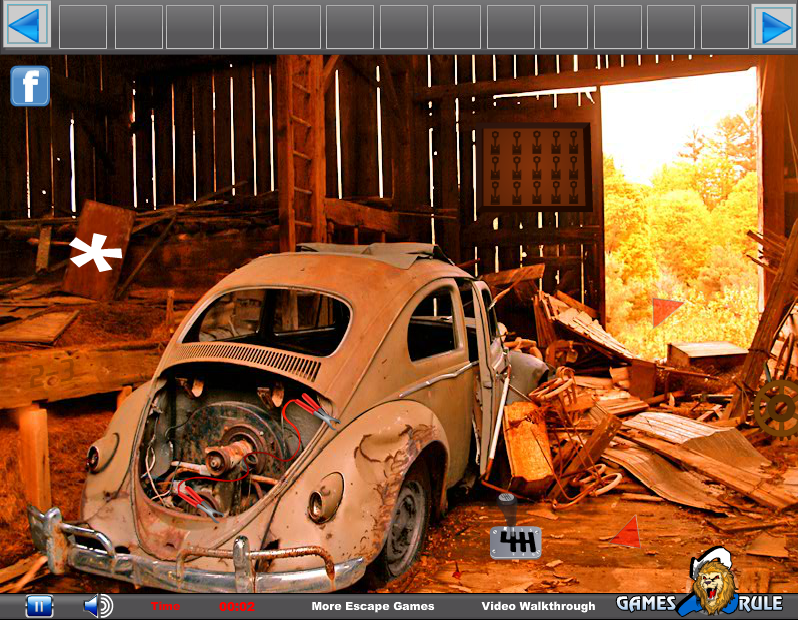 Abandoned Car Red