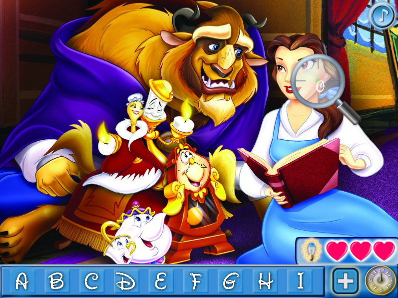 Beauty and the Beast Hidden Letters