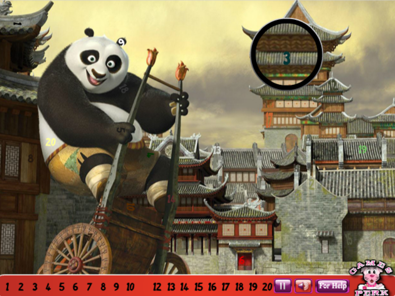 Hidden Numbers Kung Fu Panda 2